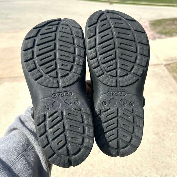 Crocs Unisex Classic Clogs Size M‎ 6 W 8 Black Sandals - Picture 12 of 13